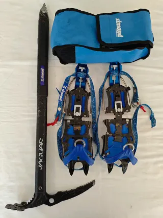 Piolet Simond 64cm y Crampones semiautomáticos
