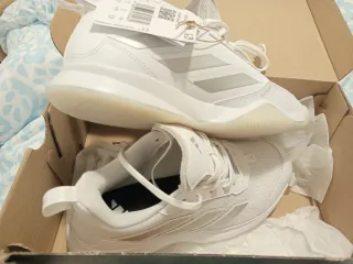 Adidas Zapatillas Blancas y Plateadas Talla 37