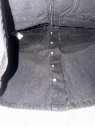 Falda vaquera negra talla XS