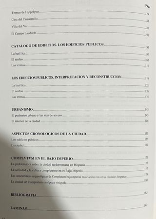 Arqueología. La Ciudad Hispanorromana de Complutum