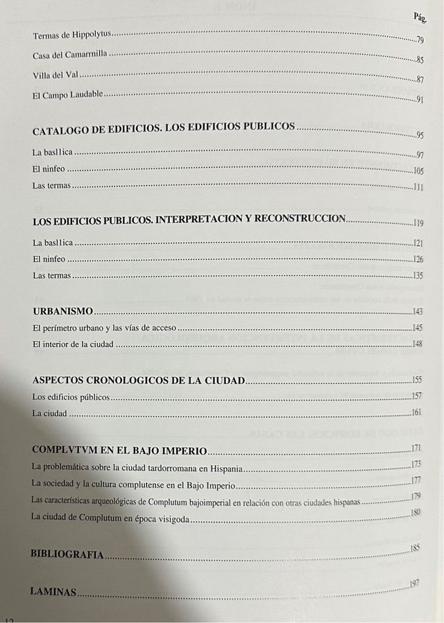 Arqueología. La Ciudad Hispanorromana de Complutum