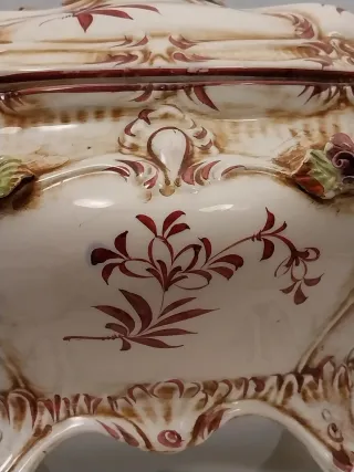 SOPERA,BANDEJA PORCELANA.CAPODIMONTE VINTAG.FUENTE