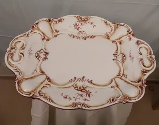 SOPERA,BANDEJA PORCELANA.CAPODIMONTE VINTAG.FUENTE