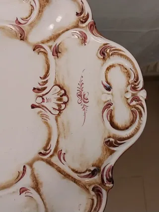 SOPERA,BANDEJA PORCELANA.CAPODIMONTE VINTAG.FUENTE