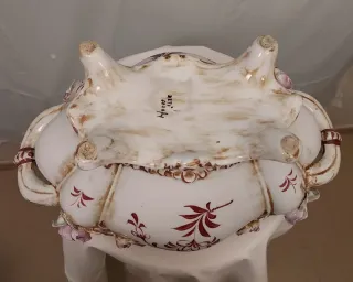 SOPERA,BANDEJA PORCELANA.CAPODIMONTE VINTAG.FUENTE