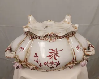 SOPERA,BANDEJA PORCELANA.CAPODIMONTE VINTAG.FUENTE