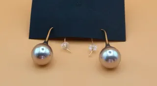 Pendientes perla dorados y plateados