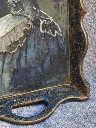 Bandeja Artística de Autor (Mix Media y Relieve)