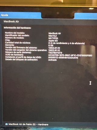 MacBook Air M2 Plata