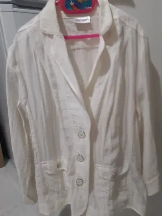 Chaqueta fina CANDA blanca mujer