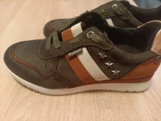 Zapatillas Refresh verde y marrón