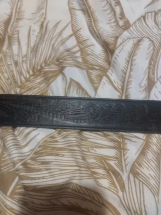 Cinturón Cuero Hebilla Metal Ciervos