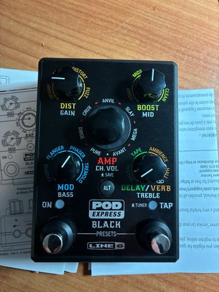 Pedal multiefecto Line 6 Pod Express Negro