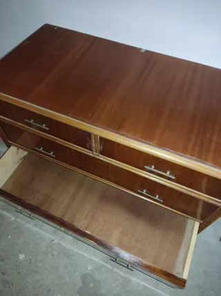Tocador mueble espejo retro vintage de madera