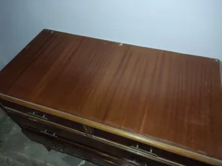 Tocador mueble espejo retro vintage de madera