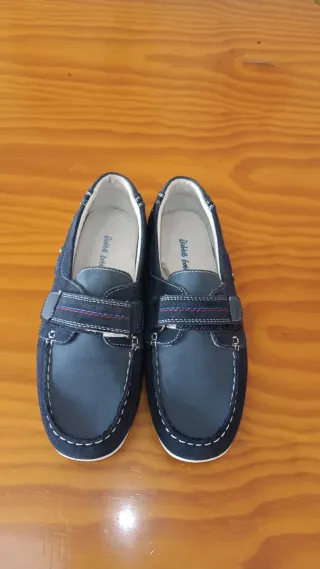Zapatos náuticos niño azul