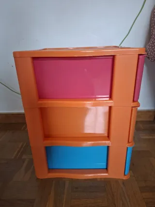 Cajonera de plástico apilable