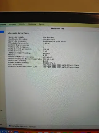 MacBook Pro 13 2015 8GB 512GB SSD (A1502)