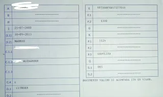 Citroen Saxo LEER INTERIOR