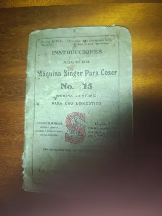Máquina de coser Singer principios 1900