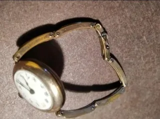 Reloj pulsera antiguo mujer dorado