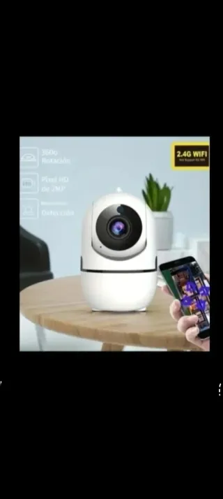 Cámara Vigilancia WiFi 360° HD 2MP