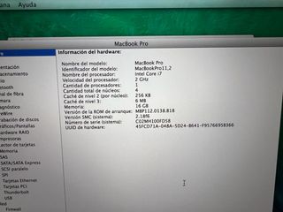 MacBook Pro Retina i7 15 Plata