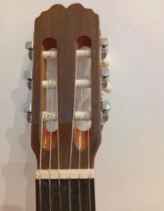 Guitarra española con funda