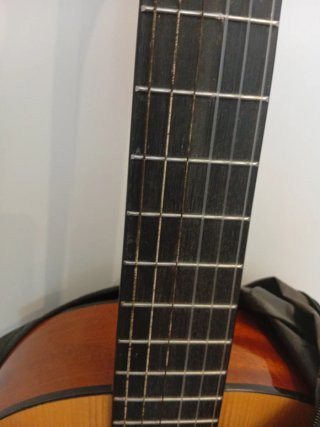 Guitarra española con funda