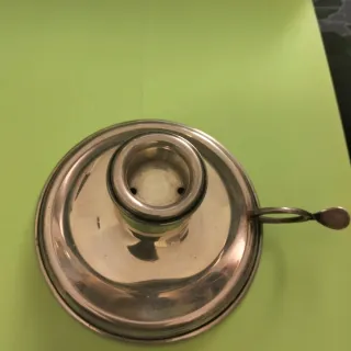 Portacandele Argento 800 con manico BUGIA