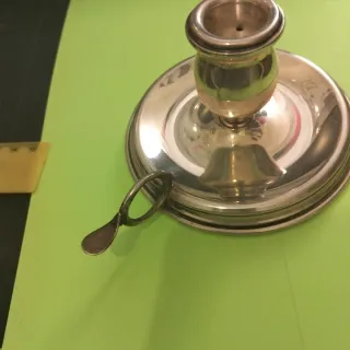 Portacandele Argento 800 con manico BUGIA