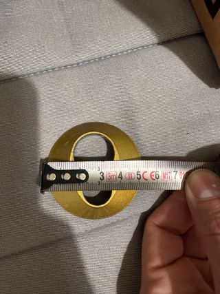 Carcasa para cerradura dorada