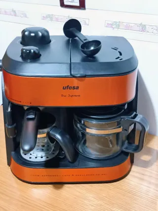 Cafetera Ufesa Doble Duo Supreme.Todo perfecto.