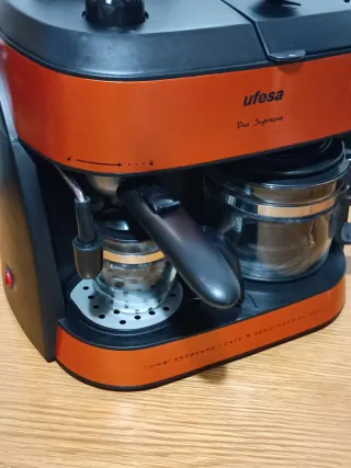 Cafetera Ufesa Doble Duo Supreme.Todo perfecto.