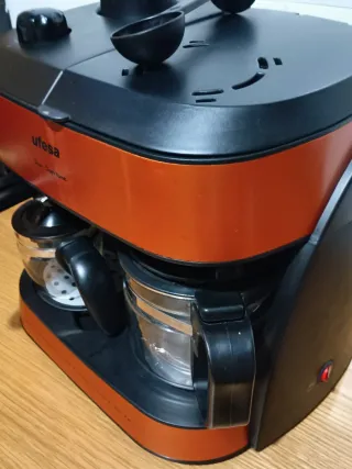 Cafetera Ufesa Doble Duo Supreme.Todo perfecto.