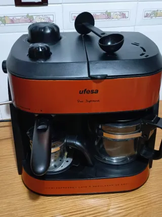 Cafetera Ufesa Doble Duo Supreme.Todo perfecto.