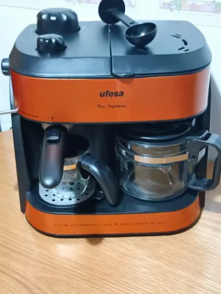Cafetera Ufesa Doble Duo Supreme.Todo perfecto.