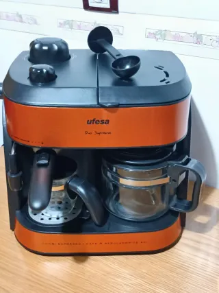 Cafetera Ufesa Doble Duo Supreme.Todo perfecto.