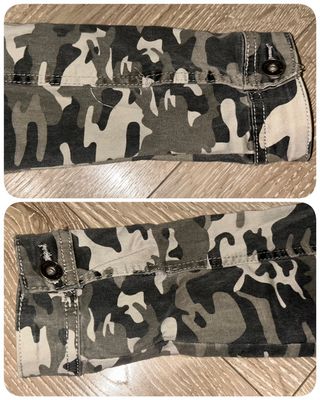 Chaqueta Camuflaje Juvenil Gris y Blanca