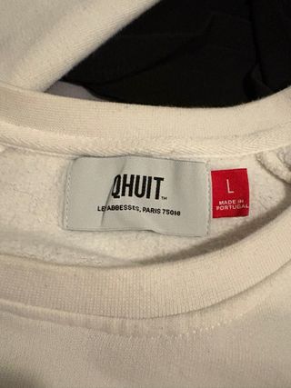 Sudadera Qhuit Blanca Talla L