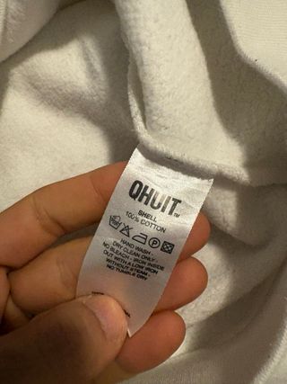 Sudadera Qhuit Blanca Talla L