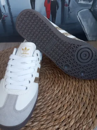 Adidas Samba Glitter Dorado Talla 38