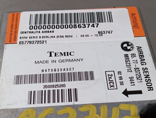 CENTRALITA AIRBAG BMW SERIE 5 BERLINA (E39) 65778