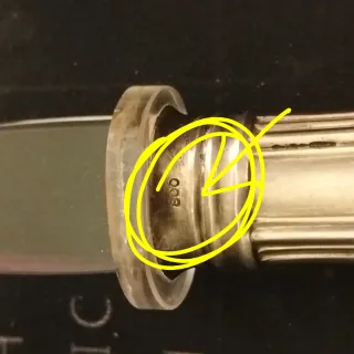 Posate per insalata con manico in argento 800