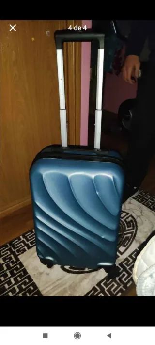 Maleta de viaje pequeña azul