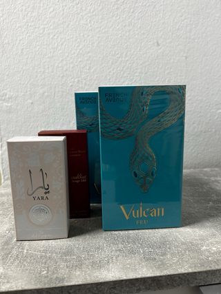 French Avenue Vulcan Feu Perfume Azul Dorado