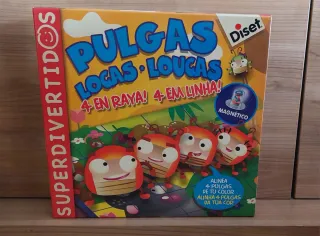 Pulgas Locas 4 en Raya Juego Magnético