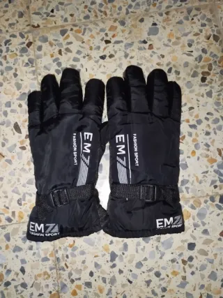 Guantes de moto negros talla M