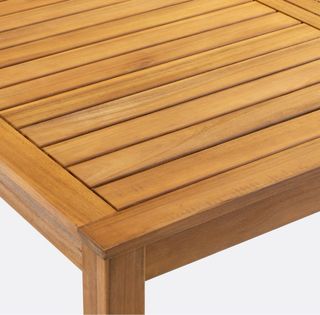 Tavolo da giardino quadrato in legno 140cm