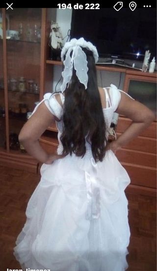 Vestido de Primera Comunión blanco